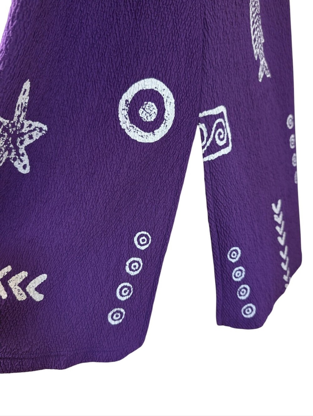 Fashion Code Women's Plus Size 3XL Purple Maxi Dress Fish Print Sleeveless - Picture 5 of 8
